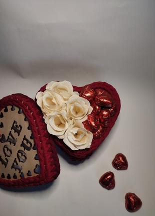 Коробка-серце, подарункова коробка, подарунковий бокс, подарунок до дня святого валентина10 фото