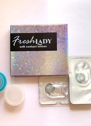 Цветные линзы зеленый малахит фрешледи freshlady