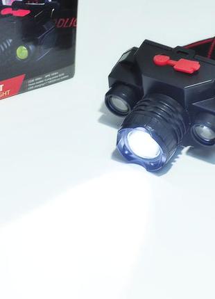 Акумуляторний налобний ліхтар x-balog kx-1805 налобний ліхтарик світлодіодний6 фото