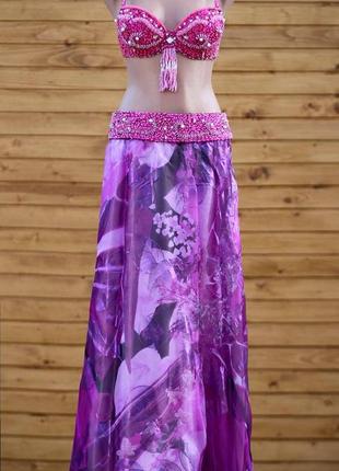 Красивый фиолетовый восточный костюм2 фото