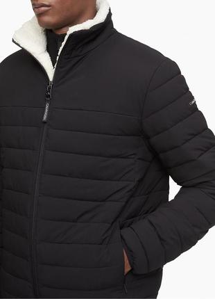 Чоловіча куртка calvin klein original (sherpa full zip puffer jacket)2 фото