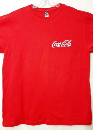 Poly испания стильная футболка красная надпись coca-сola мужская2 фото