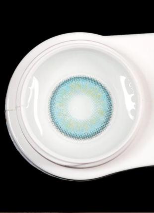 Лінзи кольорові для очей (є опт) блакитні russian blue підходять для світлих очей