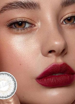 Линзы цветные серые moedern gray circle colored подходят для светлых глаз (опт и розница)