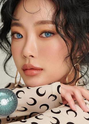 Лінзи кольорові для очей (є опт) блакитні new york n jade підходять для світлих очей