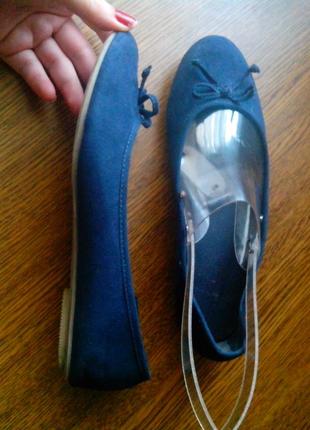 Рр 38-24,5 см cтильные тканевые балетки туфли от graceland1 фото