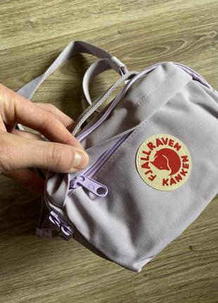 Бананка fjallraven kanken, сумка мини канкен лиловый, фиалетовый, сиреневый, сумочка2 фото