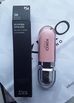 Блиск для губ kiko milano 3d hydra lipgloss 06