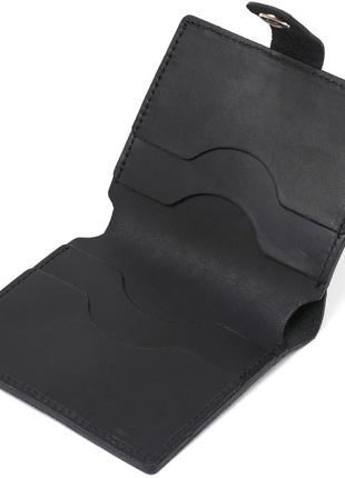 Матовое мужское портмоне из натуральной кожи shvigel 16495 черный4 фото