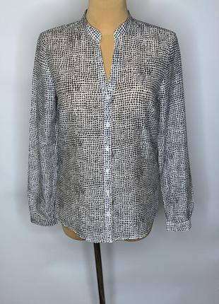 Тонка блуза,шовк і бавовна,гусяча лапка