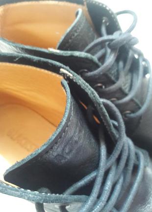 Кожаные демисезонные ботинки blackstoneshoes с ортопедической стелькой.5 фото
