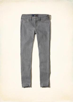 Hollister xs оригинал xxs джинсы w 24 25 холлистер штаны coolmax серые скинни лосины4 фото