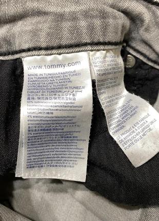 Серые зауженные джинсы tommy hilfiger4 фото
