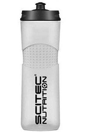 Спортивна пляшка для води scitec nutrition bike bottle white opaque (650 мл)1 фото