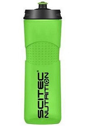 Спортивная бутылка для воды scitec nutrition bike bottle green (650 мл.)