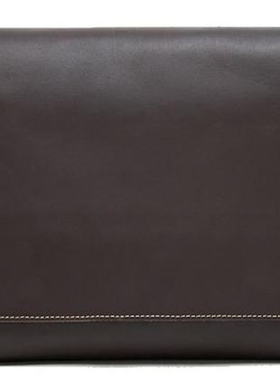 Сумка мужская горизонтальная на плечо vintage 20007 коричневая1 фото