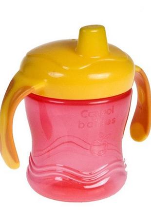 Поильник непроливайка с силиконовым клапаном  canpol babies 56/508 (розовый)
