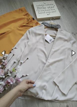 Шикарная, дорогая блузка, блузка на запах, стильная блузка, на спине вырез5 фото