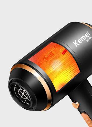 Фен стайлер kemei km-8896 для волос профессиональный с диффузором мощность 2000 вт ftr3 фото