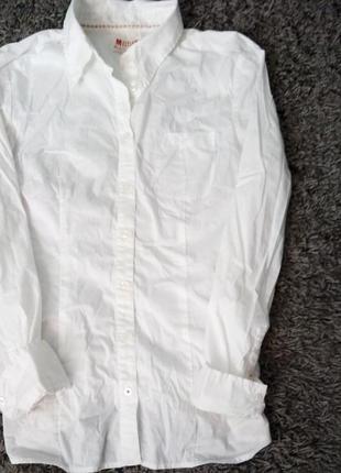 Белая рубашка mustang1 фото
