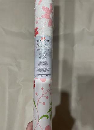 Подарочная упаковочная бумага цветочный принт3 фото