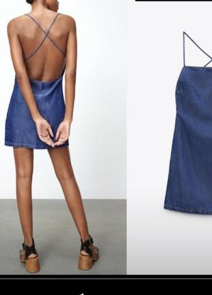 Открытая спина, платье-бюстье. новая коллекция zara