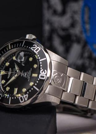 Мужские механические наручные часы grand diver black 30445 фото