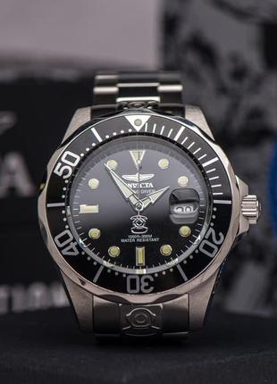 Чоловічі механічні наручні годинники grand diver black 3044