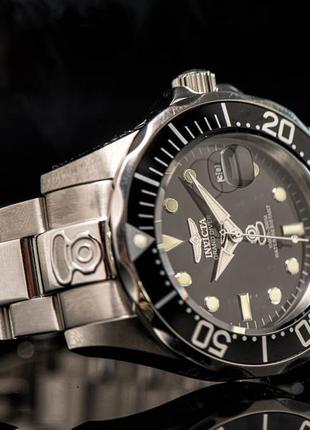 Мужские механические наручные часы grand diver black 30443 фото