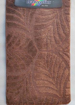 Тёмно-коричневый набор ковриков