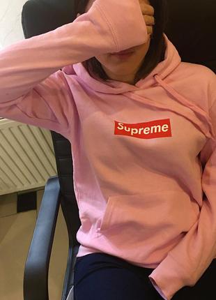 Свитшот худи толстовка supreme унисекс2 фото