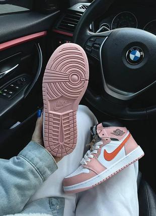 Nike air jordan 1 retro ‘pink/orange’
 женские кроссовки найк аир джордан3 фото