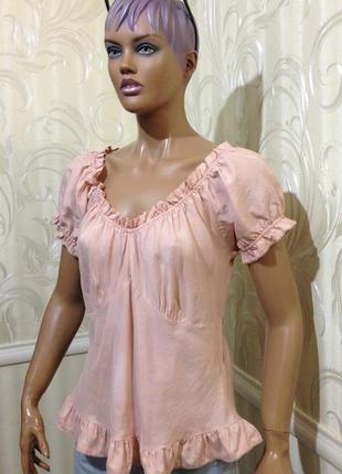 Нарядна блузка - 100% шовк, noa noa (данія), розмір xl