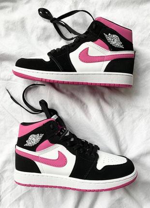 Кроссовки nike air jordan 1 mid magenta