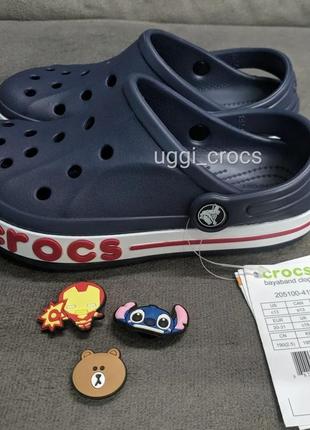 Crocs bayaband c7 j3 navy крокс темно синие