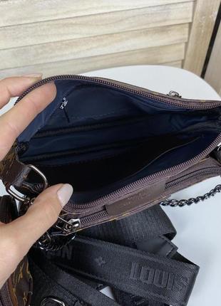 Женская мини сумочка в стиле луи витон с цепочкой5 фото