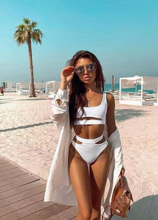 Купальник топ висока посадка