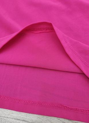 Гольф сеточка цвета фуксия водолазка ярко розовая турция3 фото