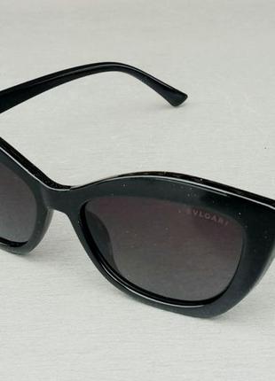Bvlgari стильні жіночі сонцезахисні окуляри чорні з градієнтом