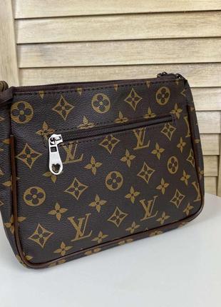 Женская мини сумочка в стиле луи витон с цепочкой7 фото