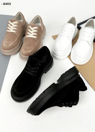 Туфли  classic, чёрные, натуральная замша10 фото