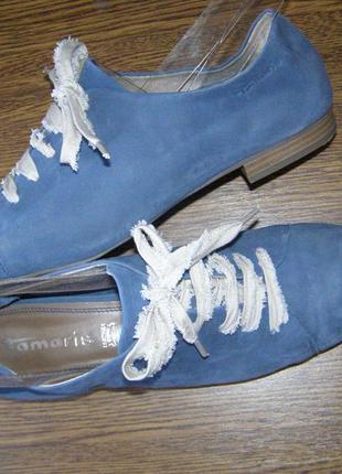 Рр 40-26 см эксклюзив стильные яркие мокасины ботинки от tamaris