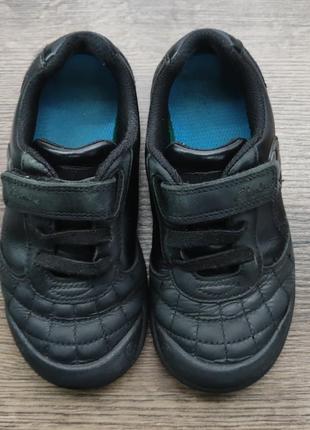 Туфли кросовки кожаные для мальчика, р. 27-28, стелька 17 см, тм clarks4 фото