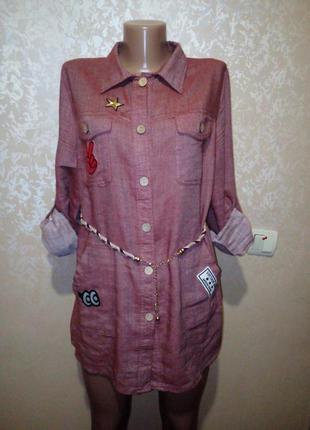 Сорочка-туніка з нашивками