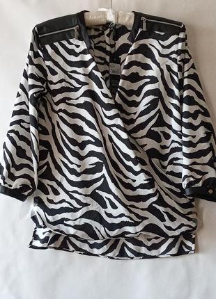 Блуза принт зебра designers3 фото