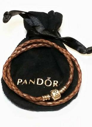 Pandora кожаный браслет2 фото