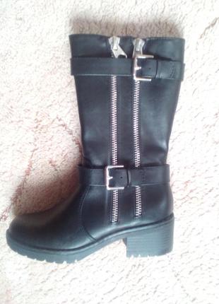 Мега стильні демісезонні чоботи черевики, biker boots