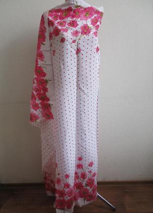 Ткань для шитья одежды: купонная плательная в горох и цветы, италия