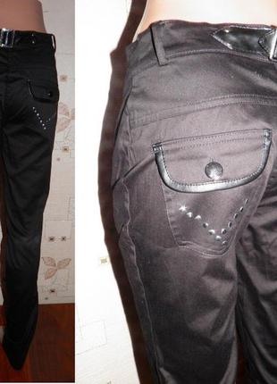 Красивенные и мега стильные женские зауженные брюки на замочках pacini р.s