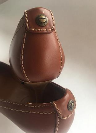 Туфли-лодочки calvin klein jeans коричневые, бу, 38 размер3 фото